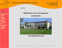 Tablet Screenshot of gs-waldschloesschen.de